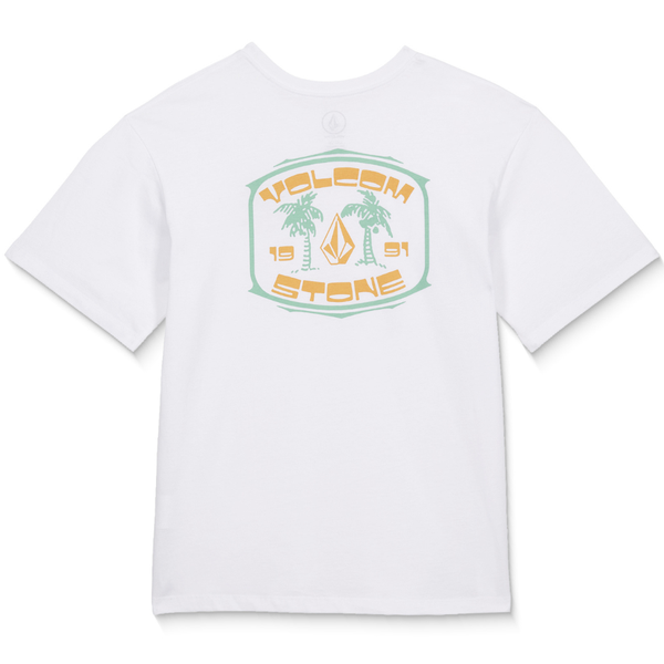 Volcom Boys Palm 91 Basic T-Shirt - White