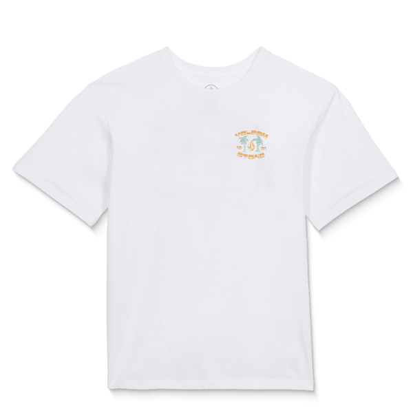 Volcom Boys Palm 91 Basic T-Shirt - White