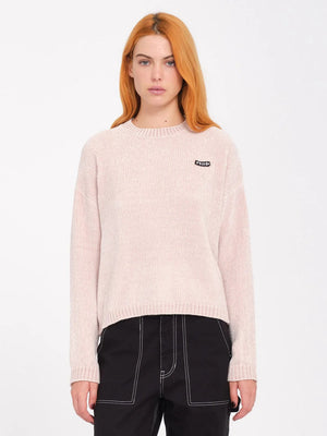 Volcom sweater Volcom Women's Bubble Tease Sweater - Mushroom