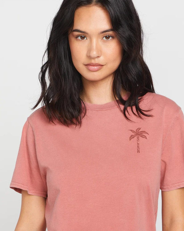 Volcom T-shirt Lock It Up Tee in Mauve Rose