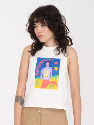 Volcom Tops Volcom Arthur Longo Tank Tee in Star White