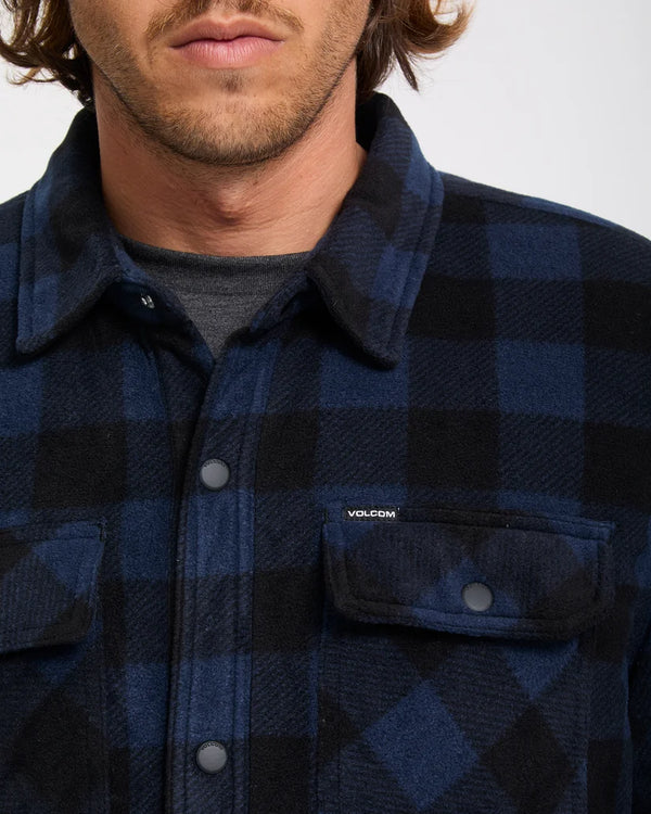 Volcom Bowered II Fleece Shirt - Marine