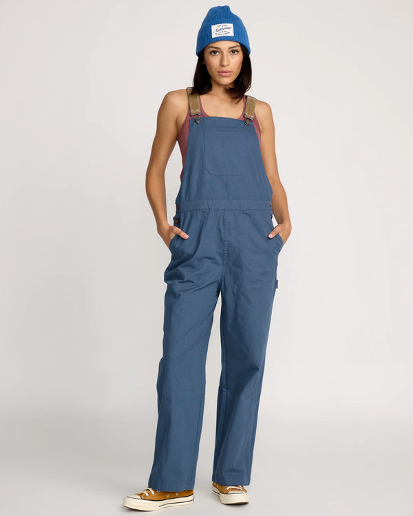 Volcom Full Cut Ladies Overalls - Harbour Blue