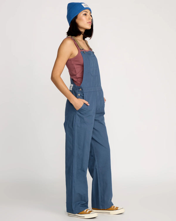 Volcom Full Cut Ladies Overalls - Harbour Blue