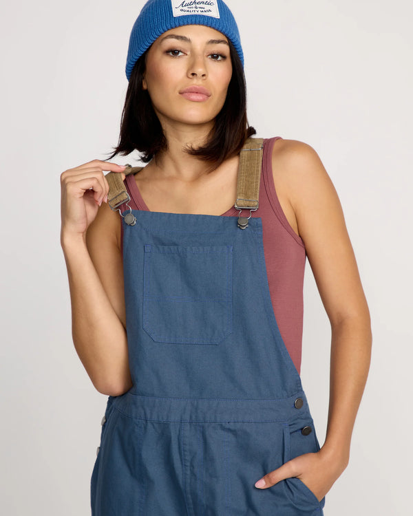 Volcom Full Cut Ladies Overalls - Harbour Blue