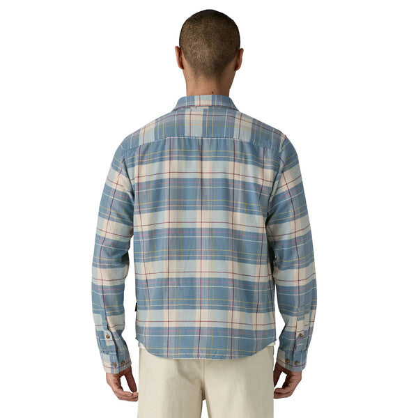 Patagonia Men's Long-Sleeved Lightweight Fjord Flannel Shirt - Still Blue