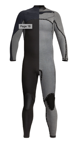 XCEL 3/2 Wetsuit XCEL Mens pheonix 3/2 2024 - Graphite