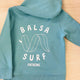 Balsa Surfboard Kids Hoodie - Teal
