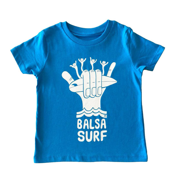 Balsa Surf & Skate Kids T-Shirt 3-4 Balsa Shaka kids T-Shirt - Azure Blue