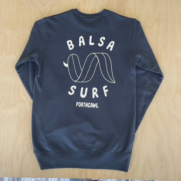 Balsa Surf & Skate Sweatshirt Mens Balsa Board Crew Petrol Blue