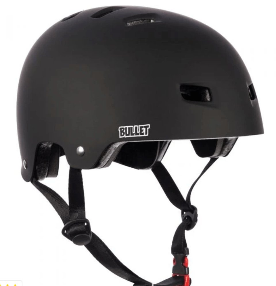 Bullet Helmet Matt Black Bullet Deluxe Helmet