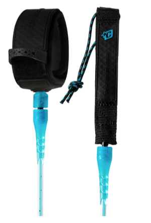 Creatures of Leisure 6' Leash Reliance Comp 6 - Cyan Speckle Black