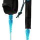 Creatures of Leisure Reliance 6ft Comp Surfboard Leash - Cyan Speckle Black