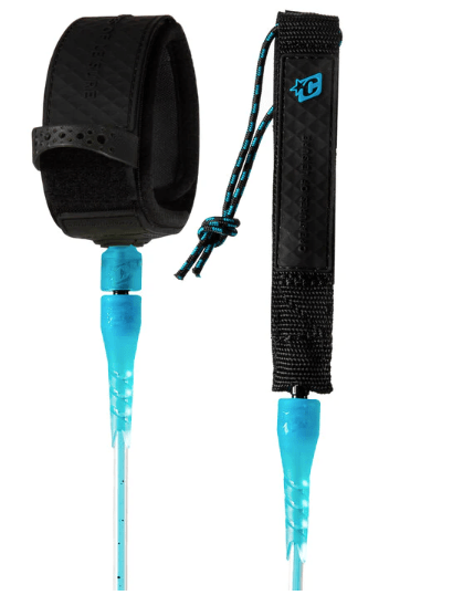 Creatures of Leisure 6' Leash Reliance Pro 6 - Cyan Speckle Black