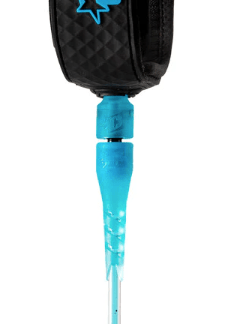Creatures of Leisure 6' Leash Reliance Pro 6 - Cyan Speckle Black