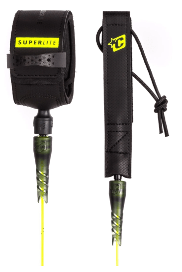 Creatures of Leisure 6' Leash SuperLite Pro 6 - Fluro Lime Speckle Black