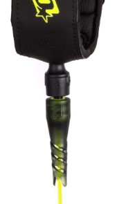 Creatures of Leisure 6' Leash SuperLite Pro 6 - Fluro Lime Speckle Black