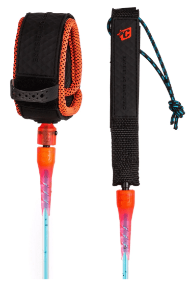 Creatures of Leisure 8' Leash Reliance Pro 8 - Fluro Blue Speckle Fluro Red Black