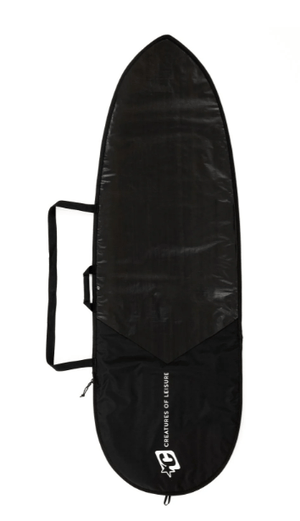 Creatures of Leisure Boardbag Fish Icon Lite Boardbag 5'10" - Black Silver