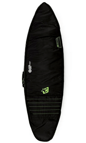 Creatures of Leisure Boardbag Shortboard Double BoardBag Black Lime 6'7