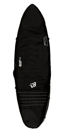 Creatures of Leisure Boardbag Shortboard Triple Boardbag 6'7" Black White