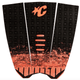 Creatures of Leisure Mick Fanning Tail Pad - Black Fade Fluro Red