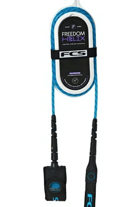 FCS 6' Leash FCS Freedom Helix 6' All Round Leash - Blue/Black