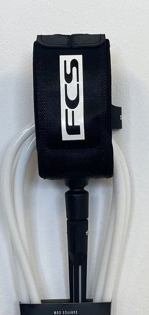 FCS 8' Leash FCS 8' All Round Essential Leash - White/Black