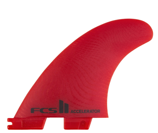 FCS Fins FCS II Accelerator Neo Glass Large Tri Fin - Red