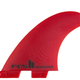 FCS II Accelerator Neo Glass Thruster Surfboard Fins - Medium - Red