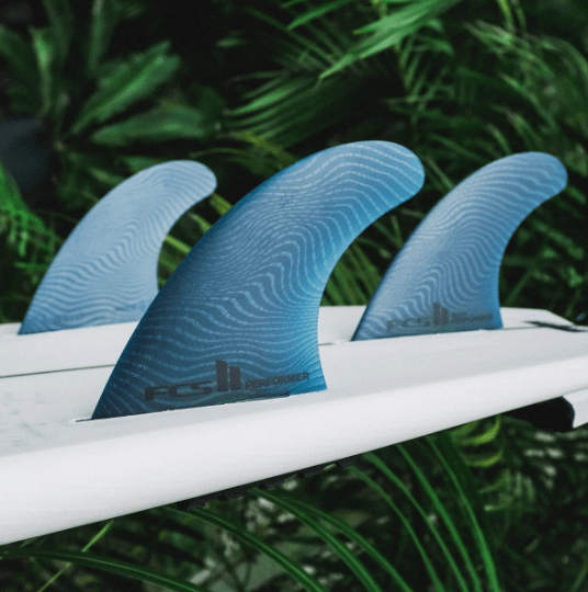 FCS Fins FCS II Performer Neo Glass Medium Tri Fins - Pacific