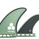Futures Fins AMT Twin + 1 Surfboard Fins - Green/Grey