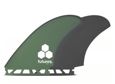 Futures Fins Futures Channel Islands Britt Twin Large Fins - Green/Gray