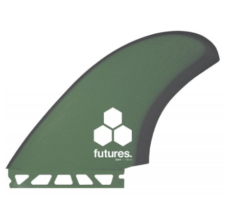 Futures Fins Futures Channel Islands Britt Twin Large Fins - Green/Gray