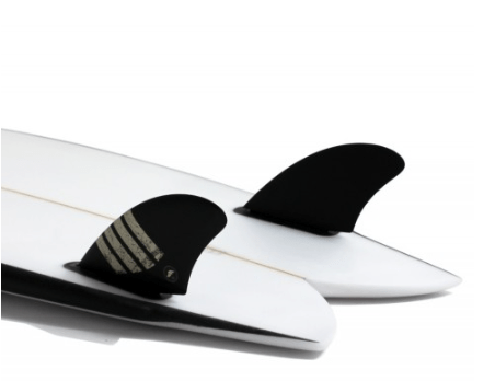 Futures Fins Futures K2 Alpha Keel Twin Fins Large - Carbon/Sand