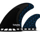 Futures Rasta Twin + 1 Surfboard Fins - Black/Blue