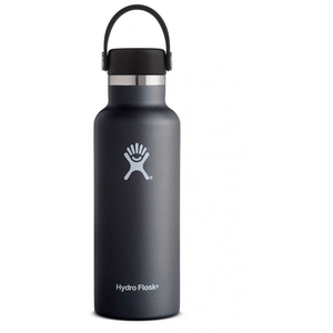 Hydro Flask Flasks 18oz Hydro Flask Standard Mouth Bottle - Black