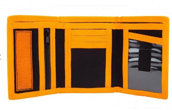 Independent Wallet Independent Truck Co Split Cross Wallet Black Orange