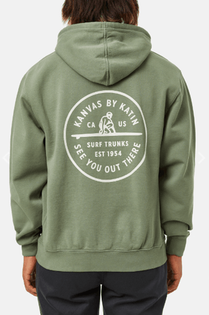 Katin Hoodies Katin Swell Hoodie - Olive Sand Wash