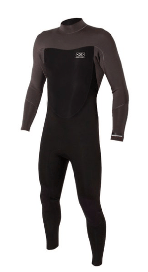 Ocean and Earth 3/2 Wetsuit S Ocean and Earth 3/2 Mens Free-Flex Back Zip Steamer Charcoal