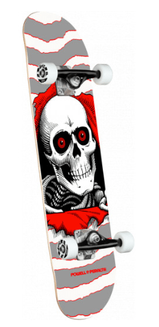 Powell + Peralta Complete Set Up Powell Peralta Ripper One Off Silver Birch Complete Skateboard 8"