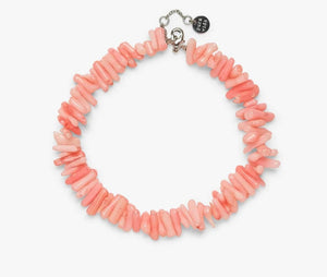 Puravida jewellery Pink Coral Charm Anklet