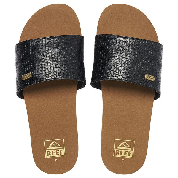 Reef Flip Flops UK4 Reef - Bliss Nights Slide Black / Tan