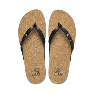 Reef Flip Flops UK3 Reef - Cushion Court Twist - Black