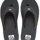 Reef Fanning Flip Flops Mens - Grey Ocean Sunset