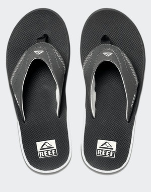 Reef Flip Flops 10 (UK) Reef Fanning Mens - Raven/White