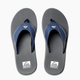 Reef Fanning Flip Flops Mens - Navy Shadow