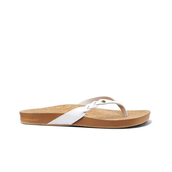 Reef Reef Cushion Court Twist Flip Flops in White