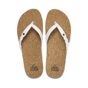 Reef 3UK Reef Cushion Court Twist Flip Flops in White