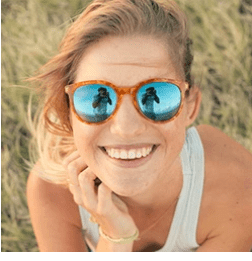 Sunski Sunglasses Makani  Blonde Tortoise / Aqua